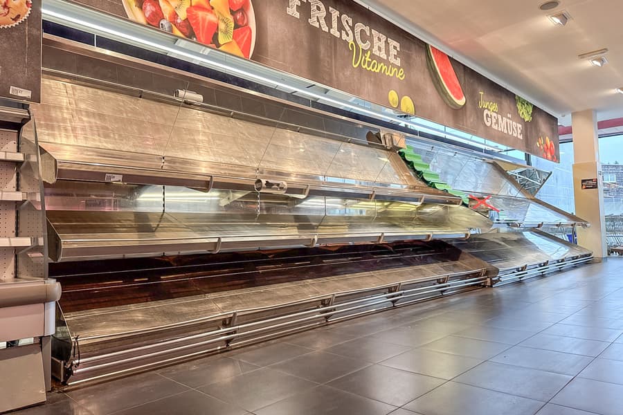 Obst- und Gemüseregal